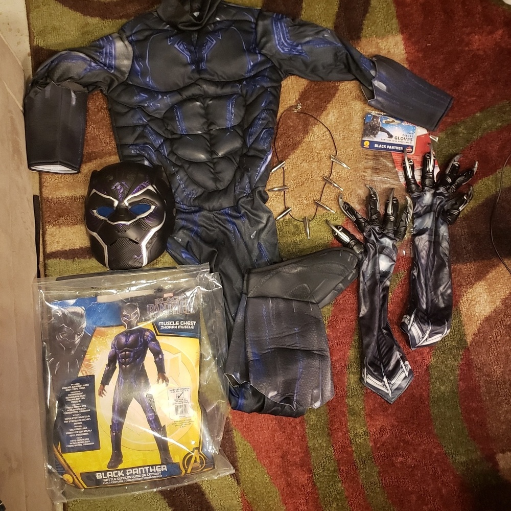 Kids COMPLETE Black panther costume
